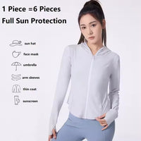 Zip Up Thumbhole Sports Jacket - Sun Protection Clothing