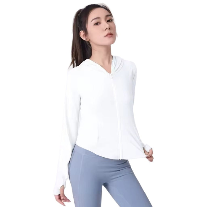 Zip Up Thumbhole Sports Jacket - Sun Protection Clothing