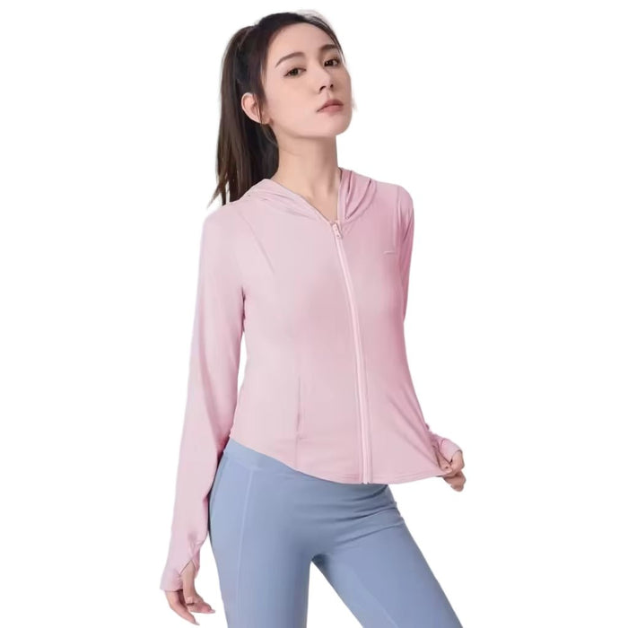 Zip Up Thumbhole Sports Jacket - Sun Protection Clothing